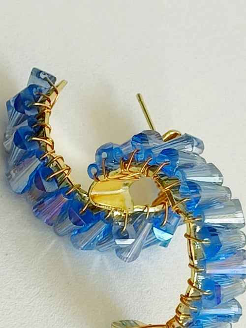 Brinco Argola Azul