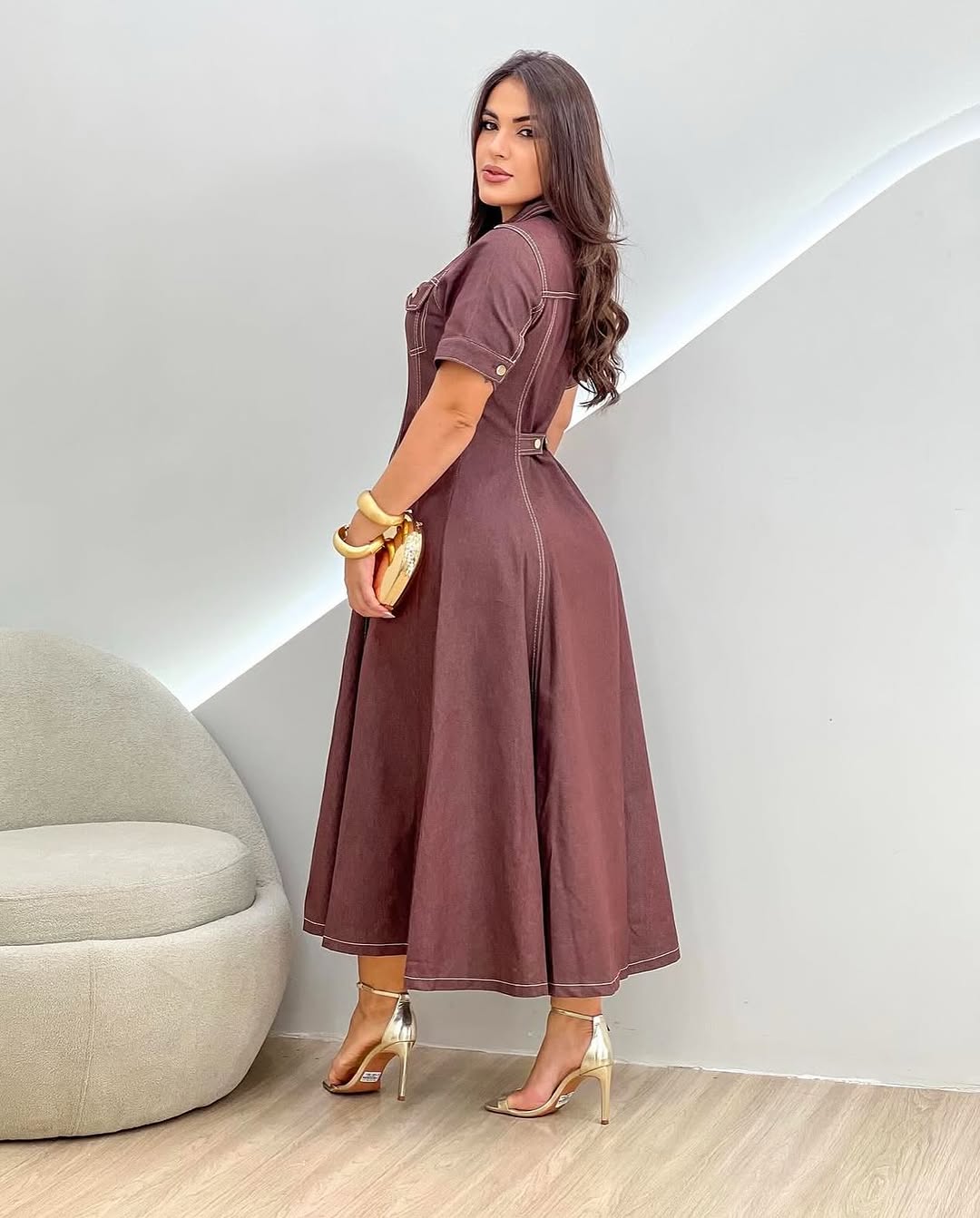 Vestido Verde Elegância Serena – Yeshua Fashion
