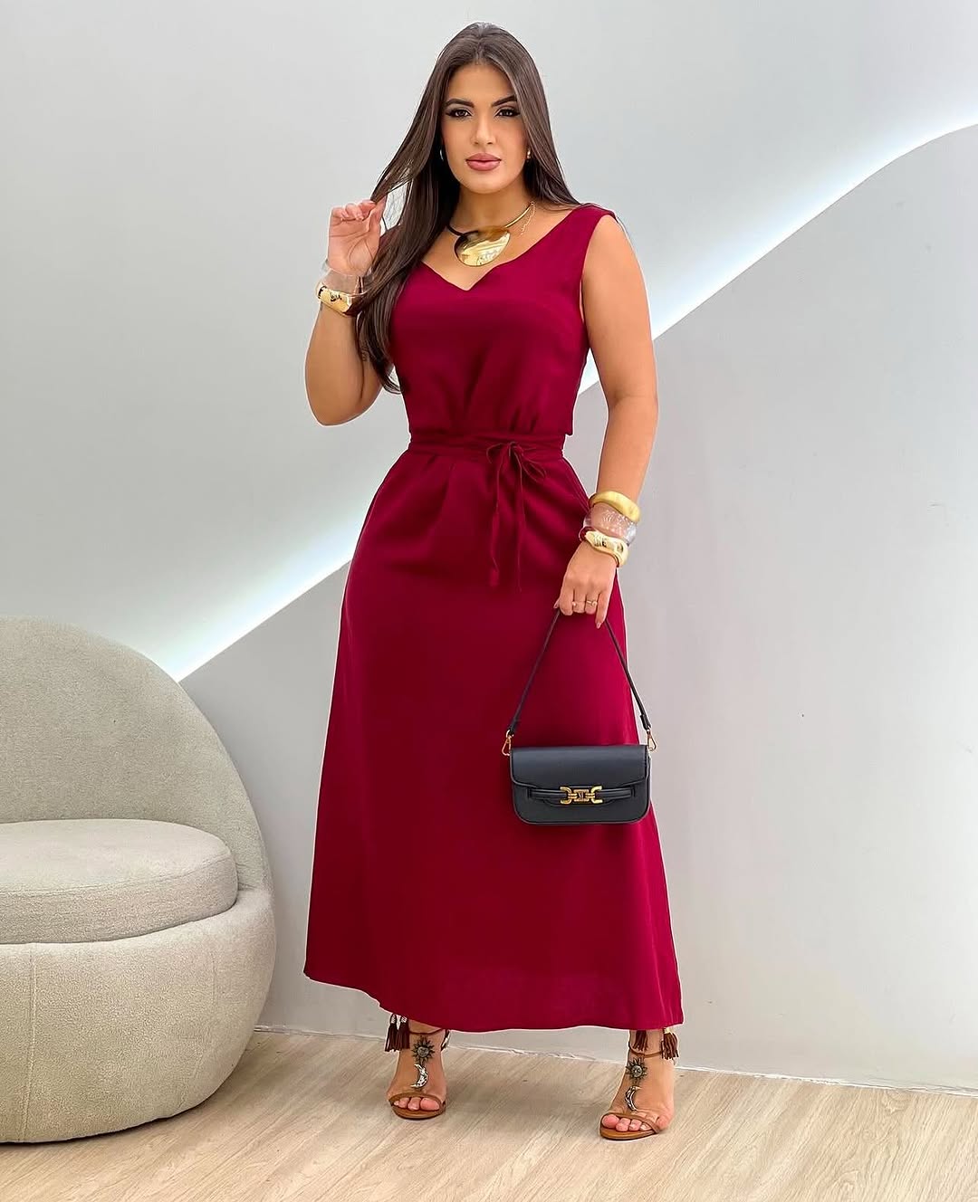 Vestido Verde  Milita Elegância  – Yeshua Fashion