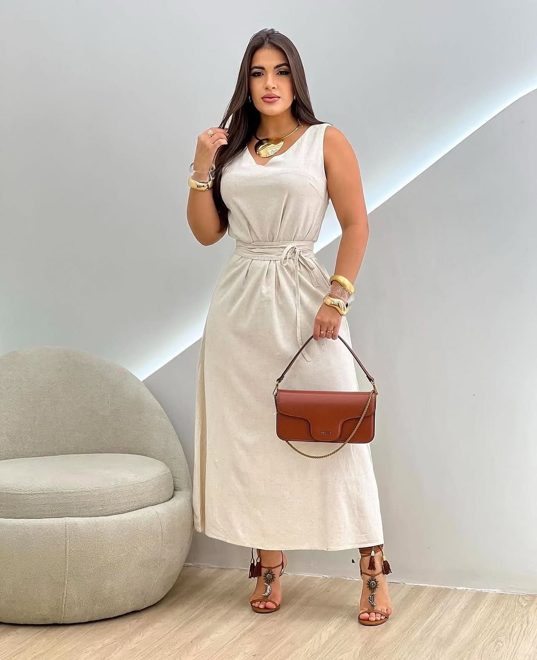Vestido Verde  Milita Elegância  – Yeshua Fashion