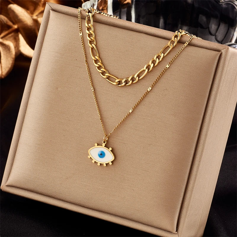Choker Colar em Aço Inoxidável com Pingente Inseto e Pérola – Estilo Trendy