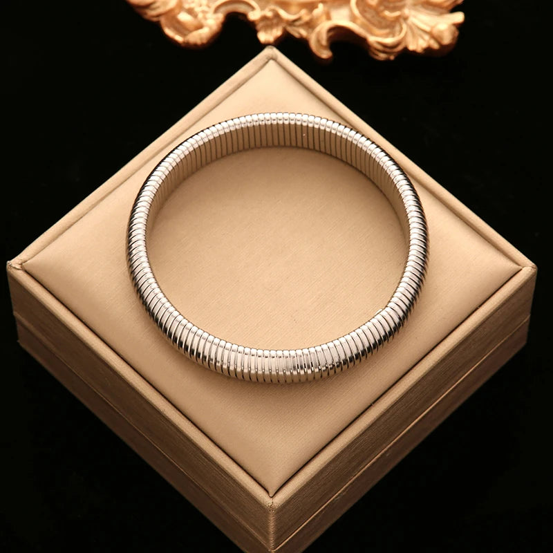 Pulseira Corrente em Aço Inoxidável 316L – Estilo Trendy e Versátil