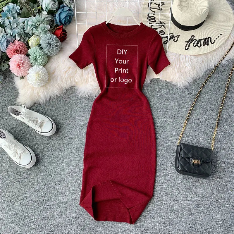 👗✨ Vestido Elegância  – Personalize com sua mensagem ou logo! ✨👗