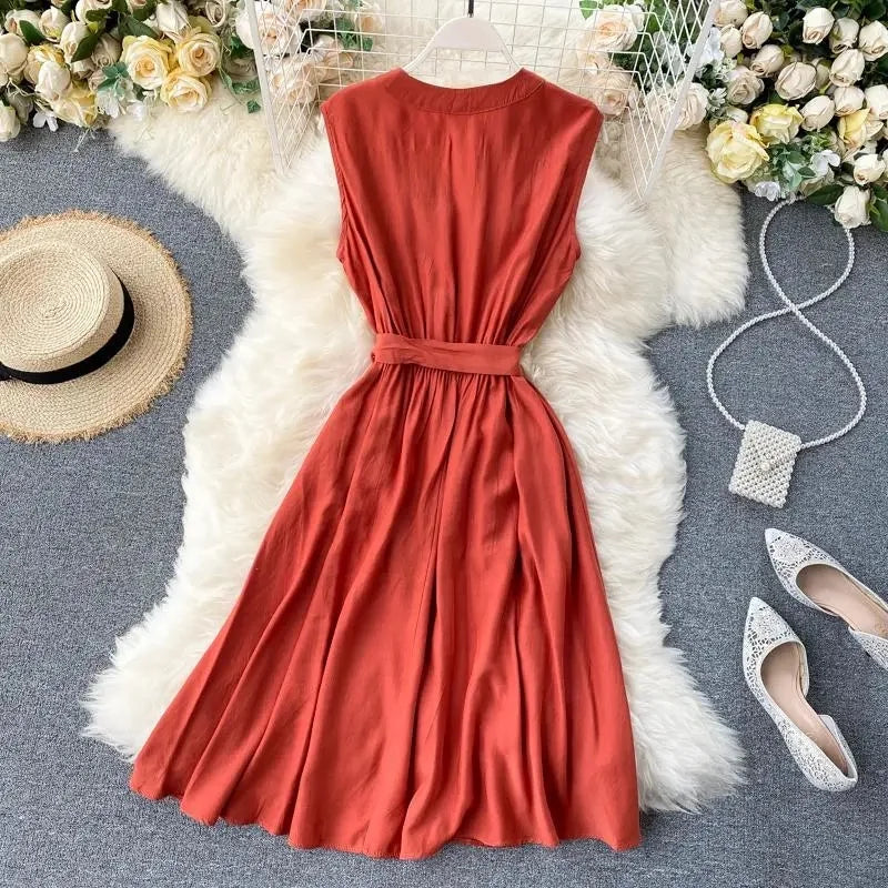 Vestido Casual Slim Fit – Leveza e Estilo para a Primavera/Verão ☀️✨