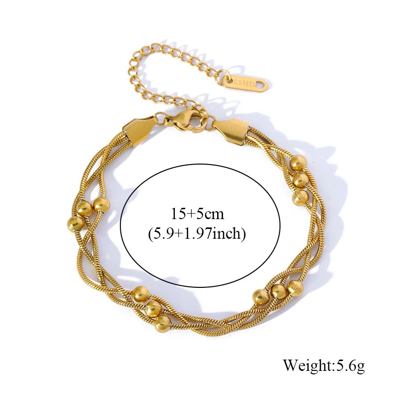 Pulseira Fashion Geométrica em Aço Inoxidável 316L