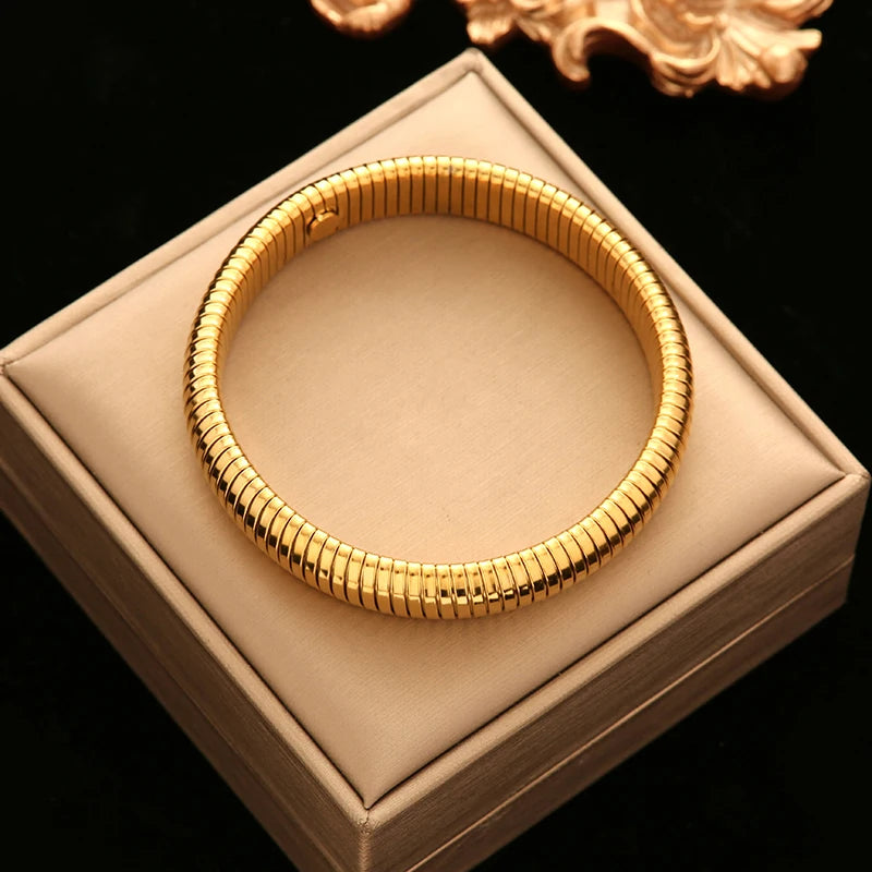 Pulseira Corrente em Aço Inoxidável 316L – Estilo Trendy e Versátil