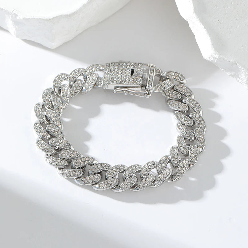 Pulseira Corrente em Aço Inoxidável – Fecho Lagosta Elegante