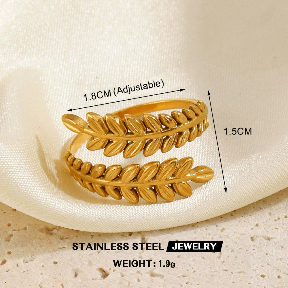 Anel Vintage Irregular em Aço 316L com Banho de Ouro 18K