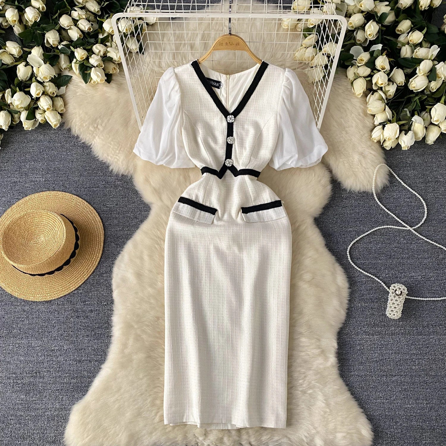 Vestido Chic Vintage – Elegância e Sofisticação para o Verão ☀️✨