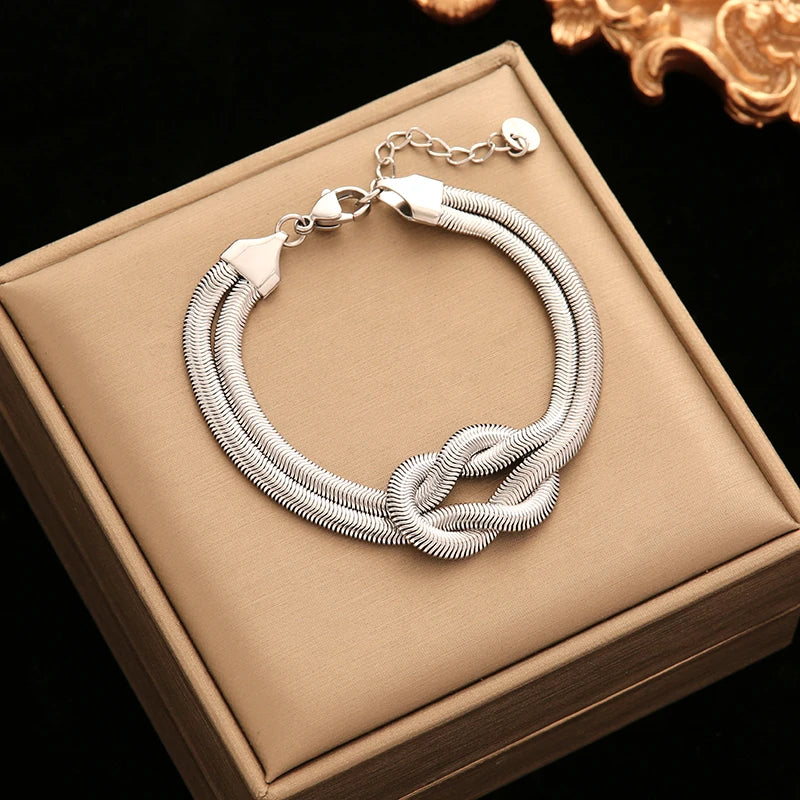 Pulseira Corrente em Aço Inoxidável 316L – Estilo Trendy e Versátil
