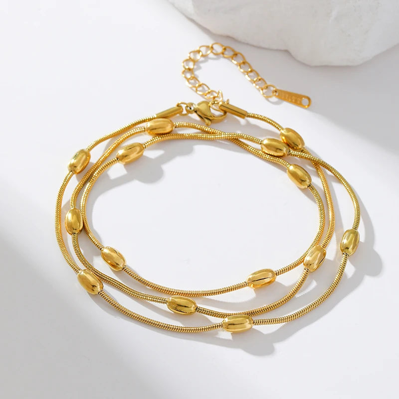 Pulseira Fashion Geométrica em Aço Inoxidável 316L