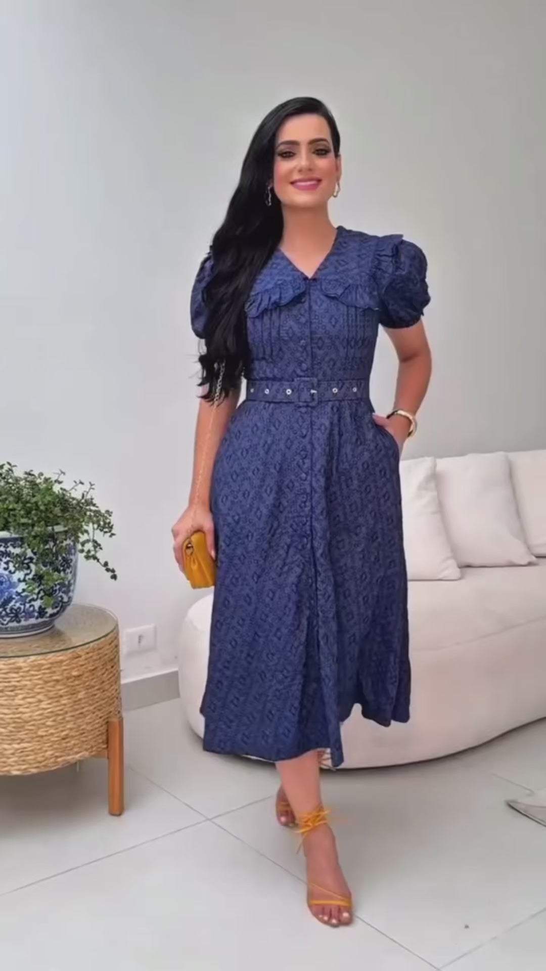 Coleçaõ Floreça  👗 Vestido Elegância Cristã – Importado do Brasil ✨