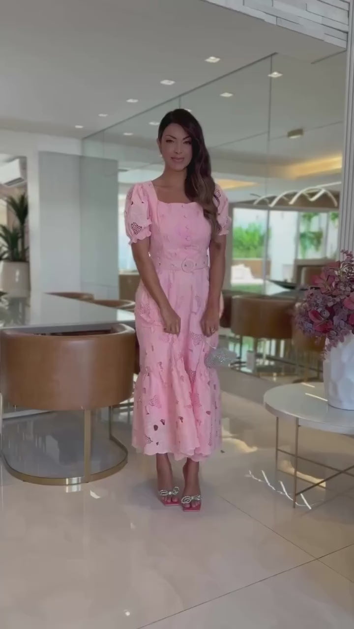 Vestido Doce Encanto – Rosa Romântico