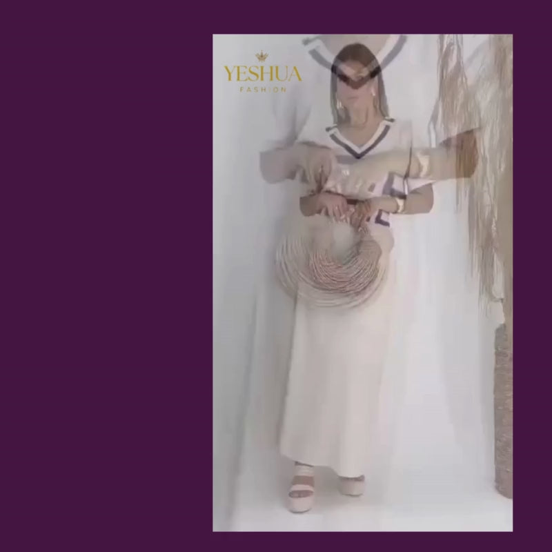 Conjunto Saia + Blusa de Alfaiataria (Laranja com Nude)