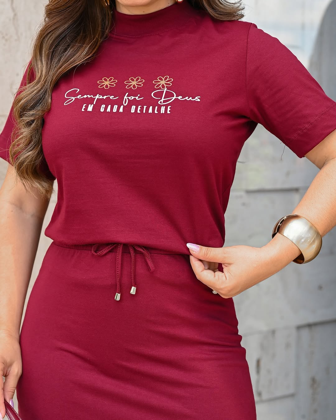 Nova Coleção Floreça-Conjunto Feminino Modesto