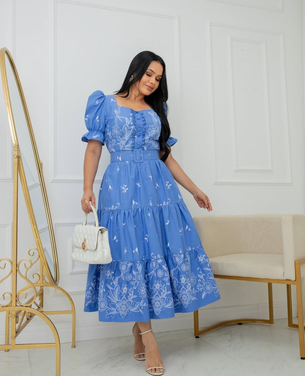 COLEÇÂO FLOREÇA-2025 Veatido lase princesa