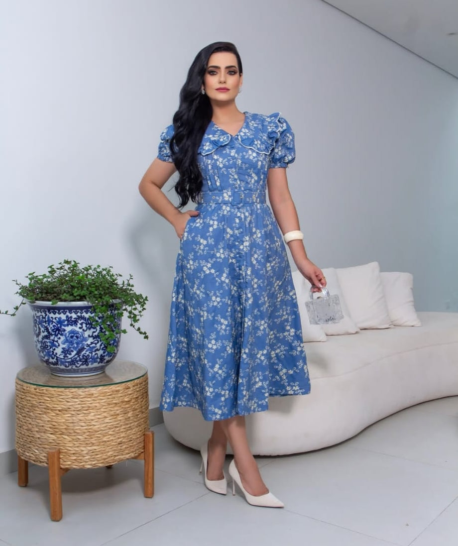 Coleçaõ Floreça  👗 Vestido Elegância Cristã – Importado do Brasil ✨