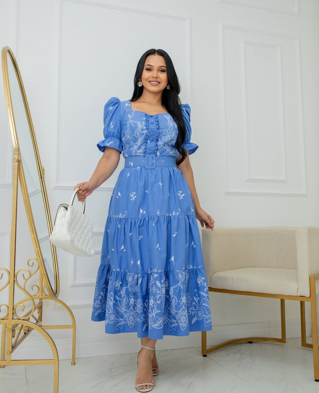 COLEÇÂO FLOREÇA-2025 Veatido lase princesa